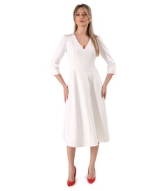 Rochie office clos din stofa elastica cu viscoza