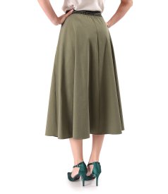 Skirt made of fabric with Tencel and cotton