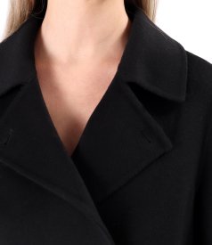 Elegant short jacket made of wool and cashmere