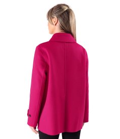 Elegant short jacket made of wool and cashmere