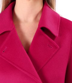 Elegant short jacket made of wool and cashmere