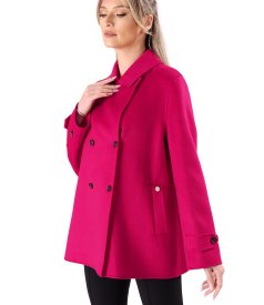 Elegant short jacket made of wool and cashmere