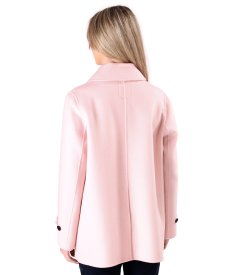 Elegant short jacket made of wool and cashmere