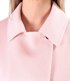 Elegant short jacket made of wool and cashmere