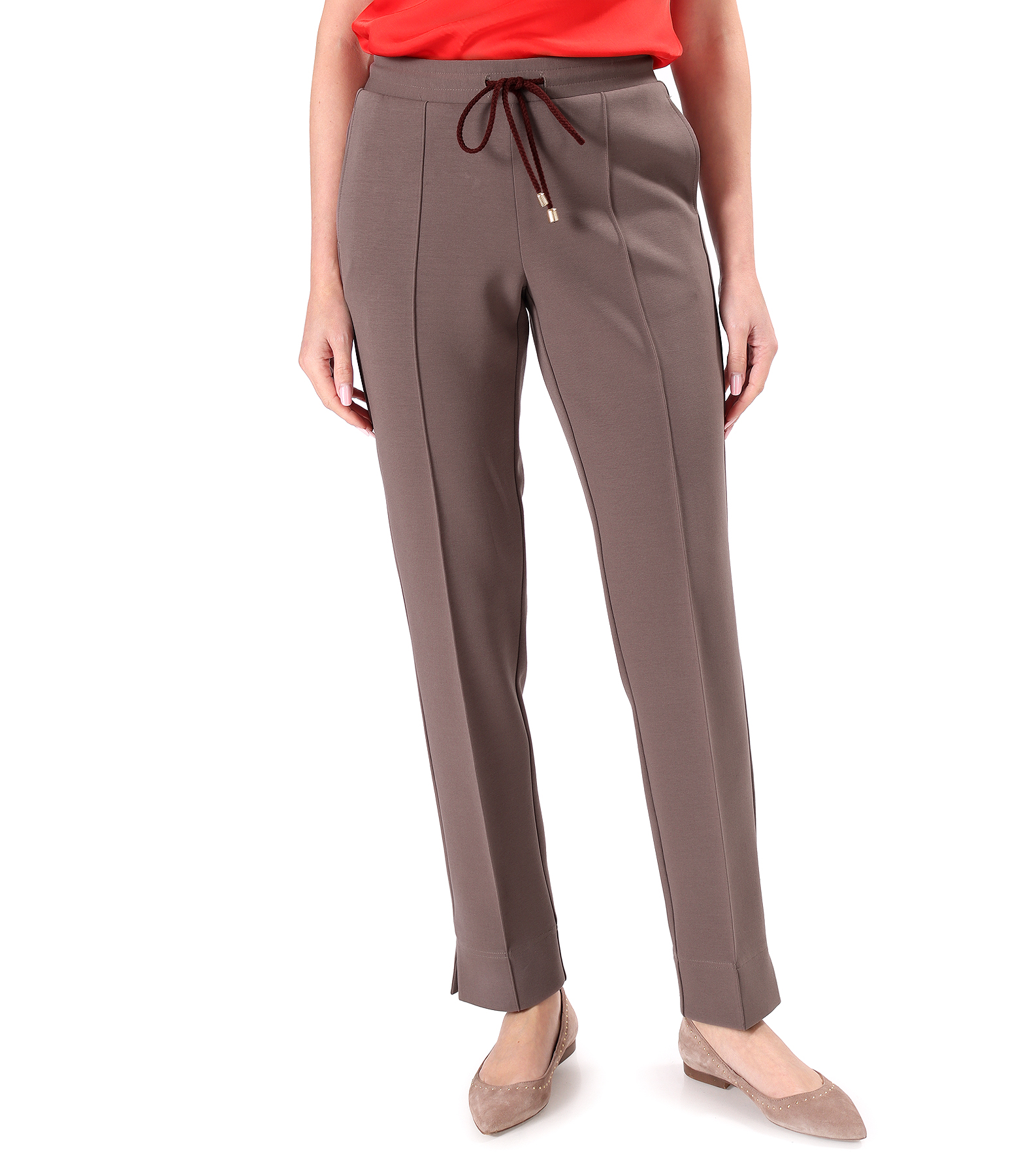 Casual pants made of scuba fabric with cotton