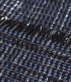 Elegant jacket made of viscose and silver thread