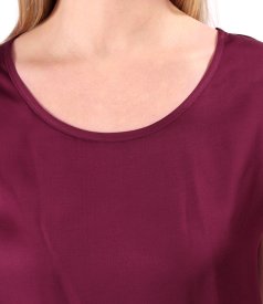 Elegant satined viscose blouse