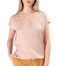 Elegant satined viscose blouse