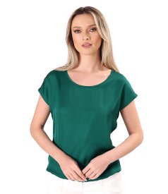 Elegant satined viscose blouse