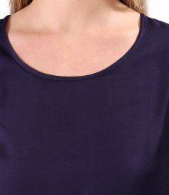 Elegant satined viscose blouse