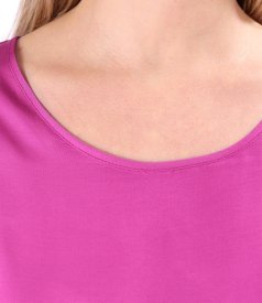 Elegant satined viscose blouse