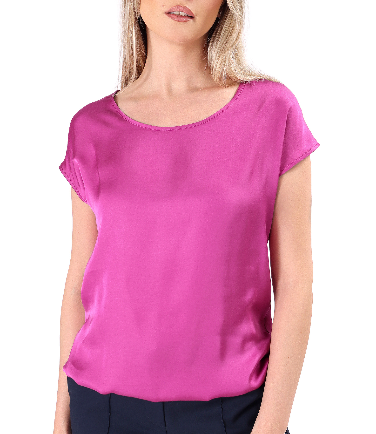 Elegant satined viscose blouse