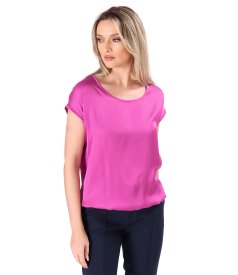 Elegant satined viscose blouse