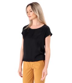 Elegant satined viscose blouse