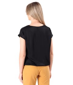 Elegant satined viscose blouse