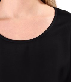 Elegant satined viscose blouse