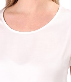Elegant satined viscose blouse