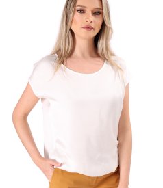 Elegant satined viscose blouse