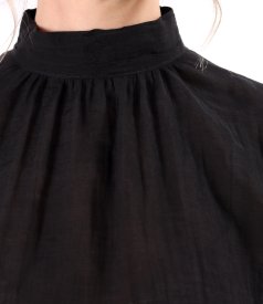 Elegant tencel blouse with long sleeves
