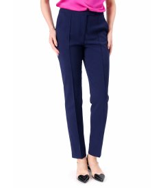 Elegant ankle pants made of elastic fabric