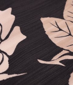 Blouse with gold metallic thread and front zipper