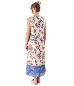 Elegant long dress with side slits