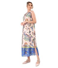 Rochie eleganta lunga cu slituri laterale