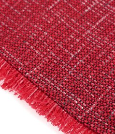 Viscose tapered skirt with silver thread