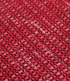 Viscose tapered skirt with silver thread