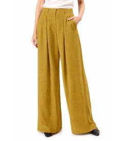 Wide viscose pants