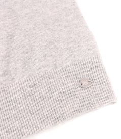 Cardigan tricotat din lana cu casmir cu nasturi pe fata