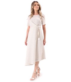 Rochie midi tricotata cu viscoza