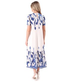 Relaxed-fit midi dress in floral print