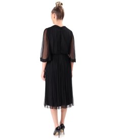 Rochie de seara din voal de matase naturala