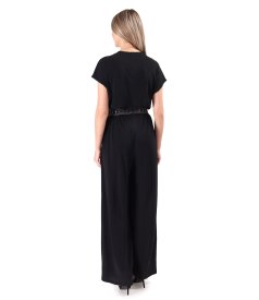Evening jumpsuit made of viscose