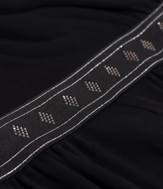 Evening jumpsuit made of viscose