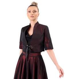 Elegant taffeta bolero