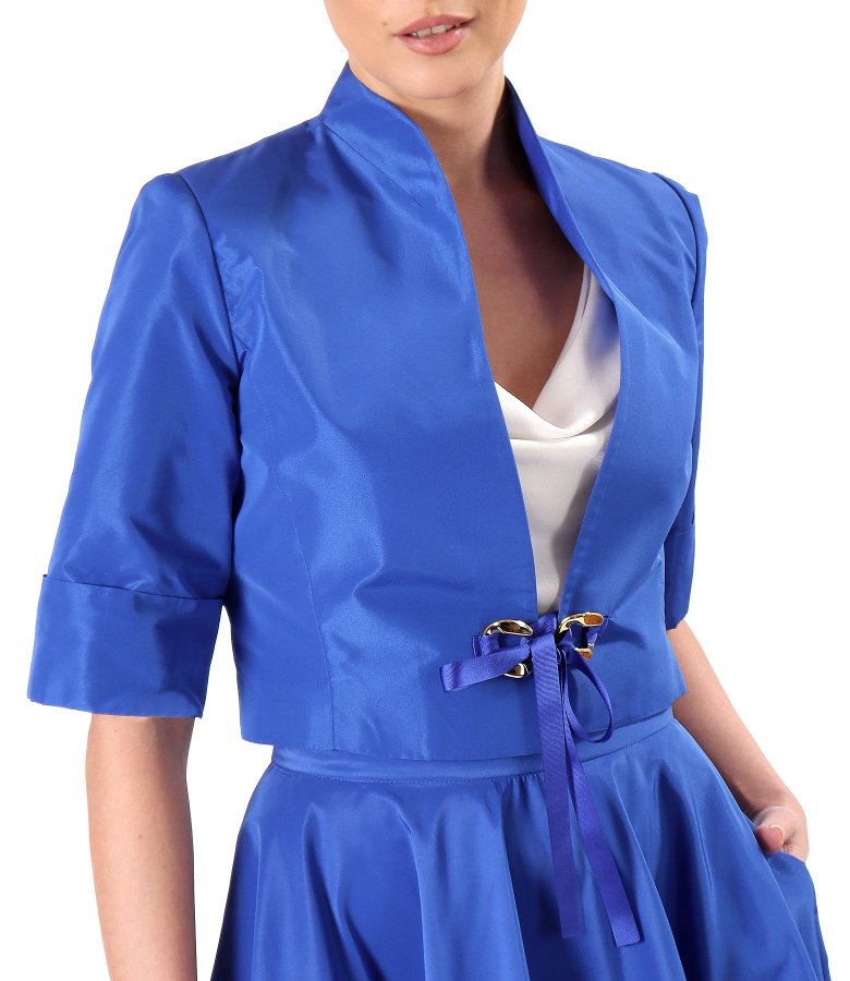 Elegant taffeta bolero
