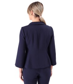 Elegant jacket with decorative pearls