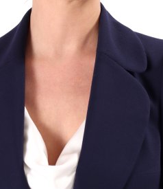 Jacket in stretch viscose-blend fabric