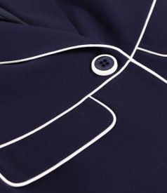 Jacket in stretch viscose-blend fabric