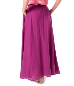 Elegant long Tencel skirt