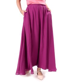 Elegant long Tencel skirt