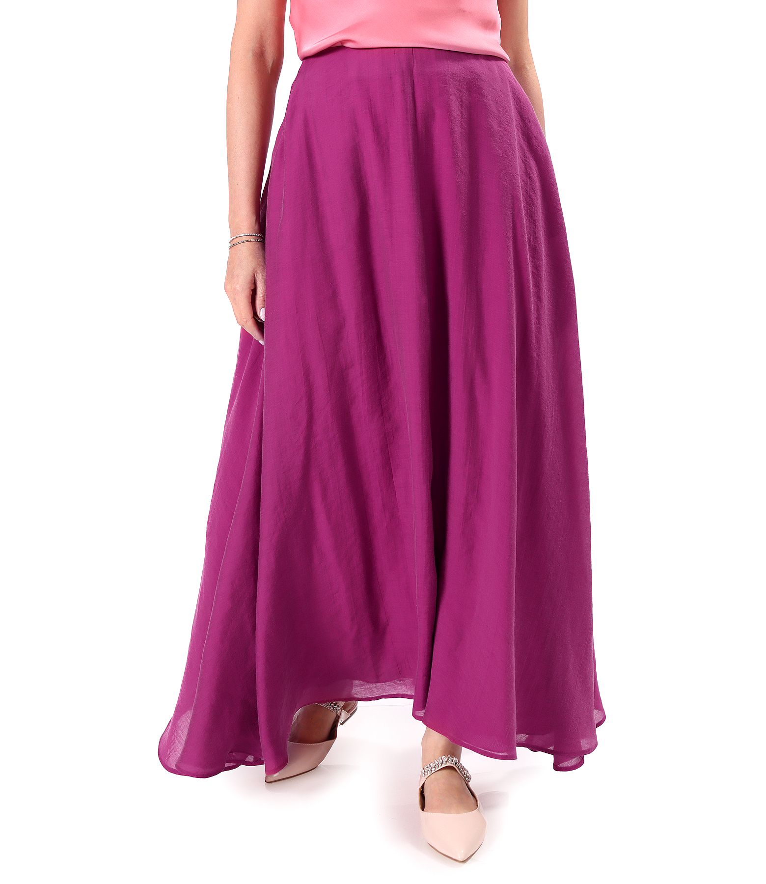 Elegant long Tencel skirt