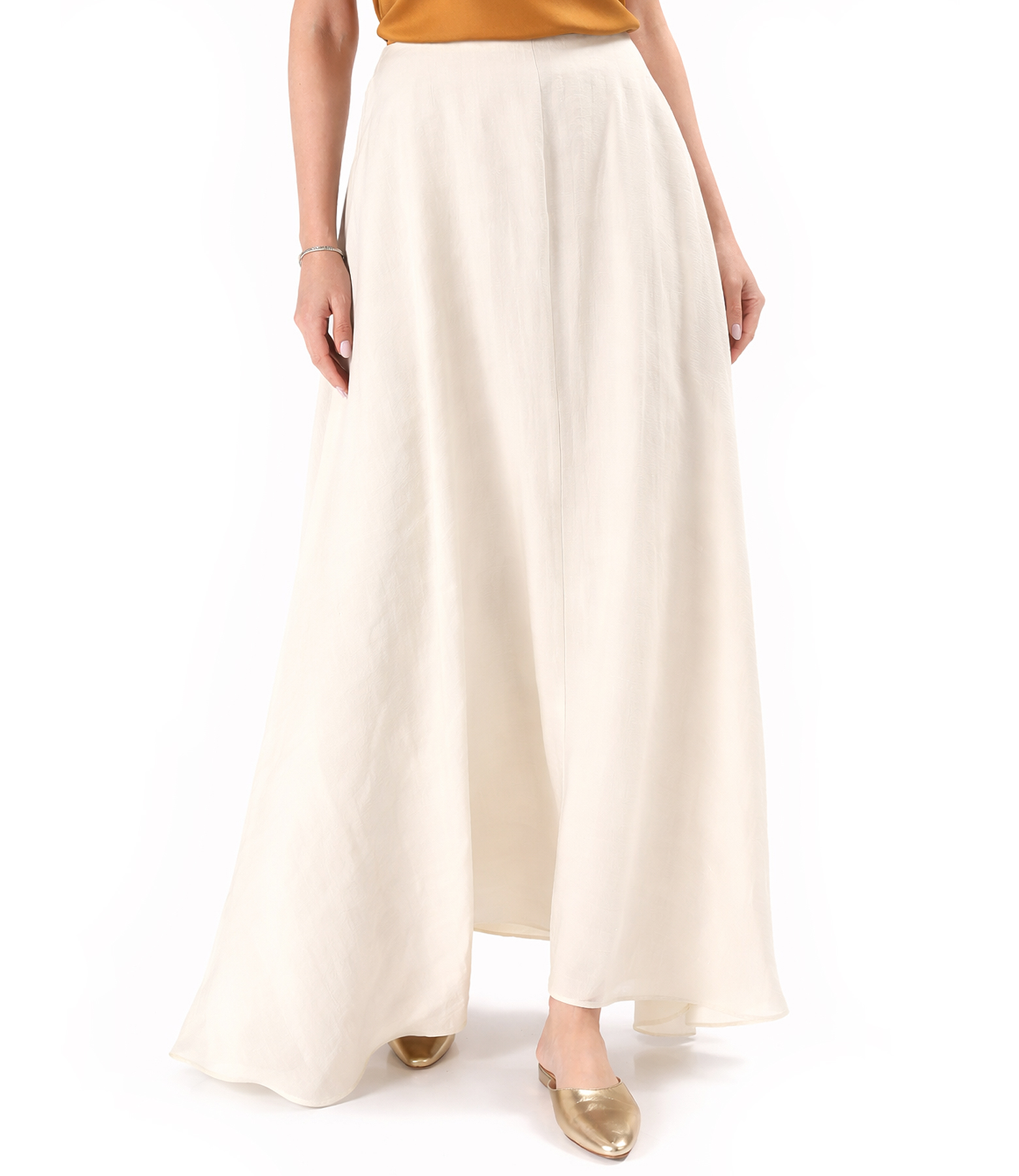 Elegant long Tencel skirt