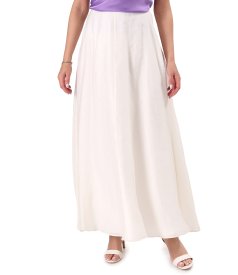 Elegant long Tencel skirt