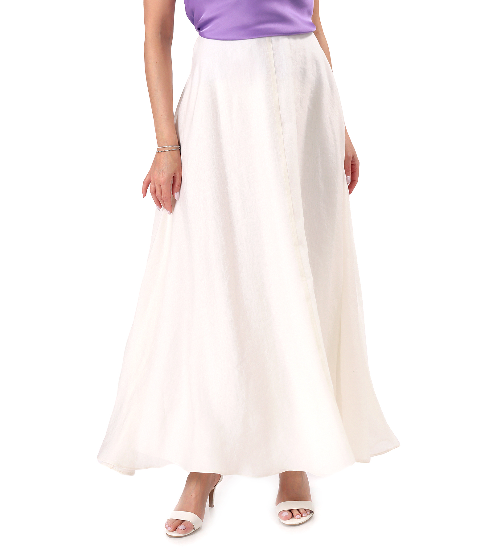 Elegant long Tencel skirt