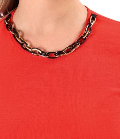 Long elegant dress made of viscose fabric