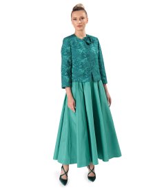 Elegant floral jacquard  jacket