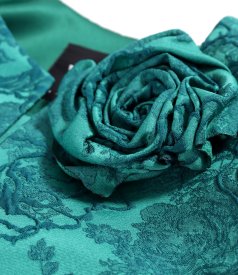 Elegant floral jacquard  jacket